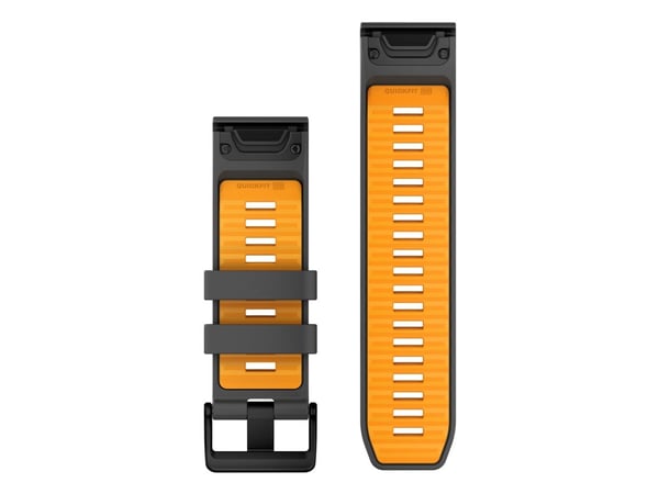 Garmin QuickFit-Armband 26 mm Silikon Graphit/Spark Orange (010-13393-05)