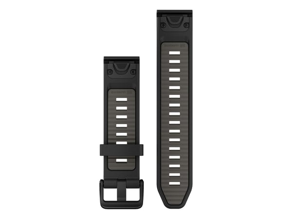 Garmin Garmin QuickFit-ranneke 20 mm silikoni musta/hiutale harmaa