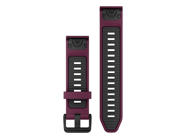 Garmin QuickFit armbånd 20 mm silikon Merlot/Graphite (010-13391-04)
