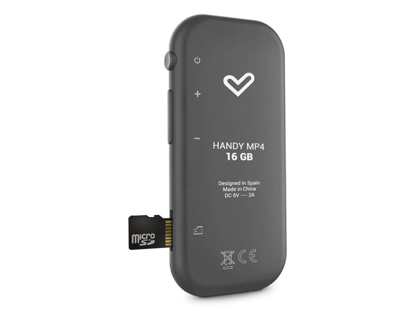Energy Sistem Handy, MP4-spiller, 16 GB, LCD, FM-radio, svart, hodetelefoner inkludert