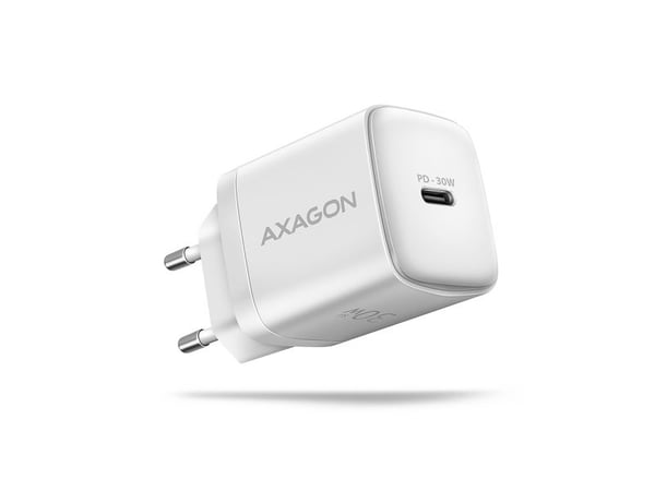 AXAGON ACU-PD30W - Strømadapter - 30 watt - 3 A - PD 2.0, PD 3.0, QC 2.0, QC 3.0, QC 4.0+, Huawei Fast Charge, PD/PPS, AFC, SFC (USB-C) - hvit