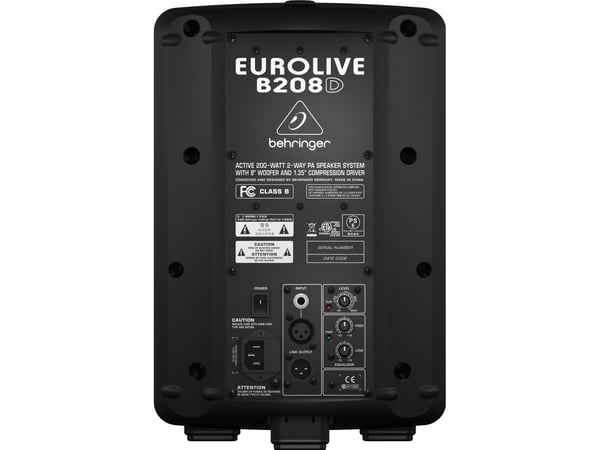 Behringer EUROLIVE B208D, 2-veis, Gulv, 135 W, 8 O, 65 - 20000 Hz, 24000 Hz
