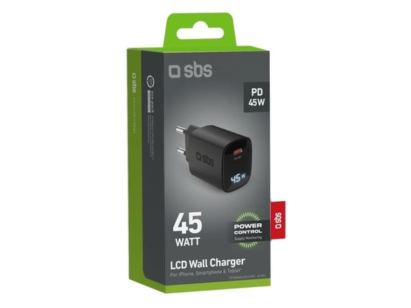 SBS TETRGANLCD1C45K, inomhus, AC, Svart