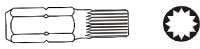 Jonnesway Końcówka SPLINE XZN M8x30mm 6-kąt 10mm 10mm D10M30M08A Jonnesway Końcówka SPLINE XZN M8x30mm 6-kąt 10mm 10mm D10M30M08A