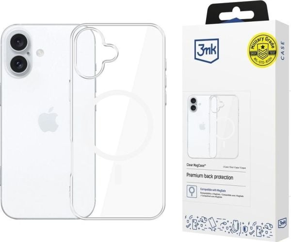 3MK Clear MagCase-etu iPhone 16 Plus