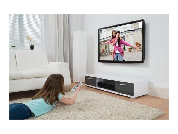 TECHly - Kiinnike - LCD-näytölle - valkoinen - näytön koko: 23"-55" - seinäkiinnitettävä