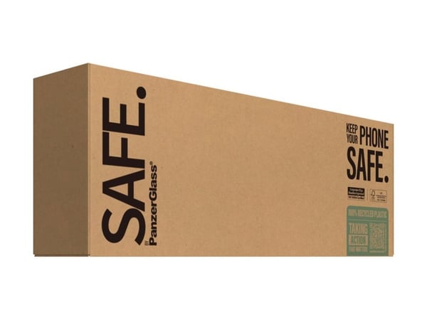 SAFE. by PanzerGlass - Bagsidecover til mobiltelefon - termoplastisk polyuretan (TPU) - sort - for Apple iPhone 16
