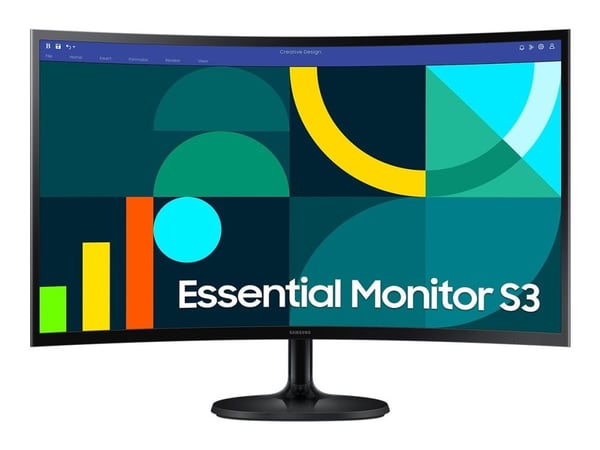 Samsung S27D364GAU - S36GD Series - LED-skjerm - kurvet - 27" - 1920 x 1080 Full HD (1080p) @ 100 Hz - VA - 250 cd/m² - 3000:1 - 4 ms - HDMI, VGA -...