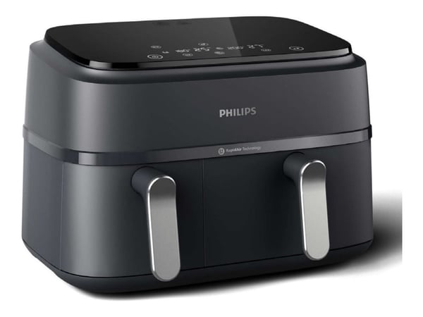 Philips Series 3000 NA351 - Varmluftsteker - 9 liter - 2.75 kW - svart / sølv
