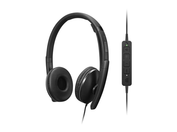 Lenovo Gen 2 - Hodesett - on-ear - kablet - USB-A - svart