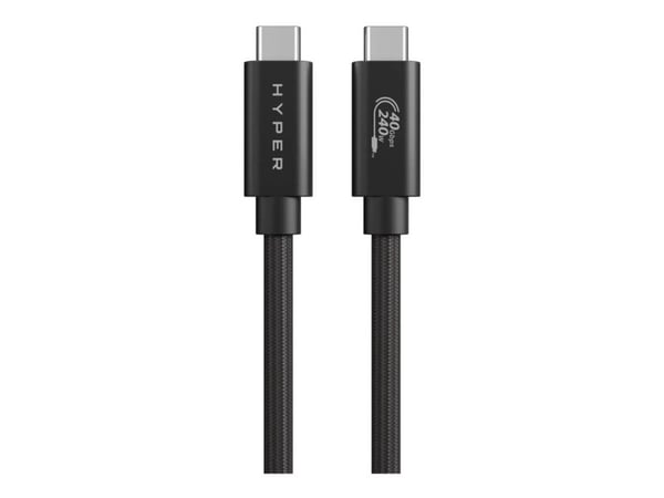 Hyper HyperDrive Next - USB-kabel - USB-C (hann) til USB-C (hann) - USB4 - 1.2 m - svart