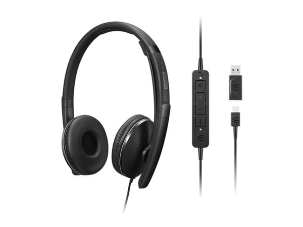 Lenovo Gen 2 - Hodesett - on-ear - kablet - USB-A - svart
