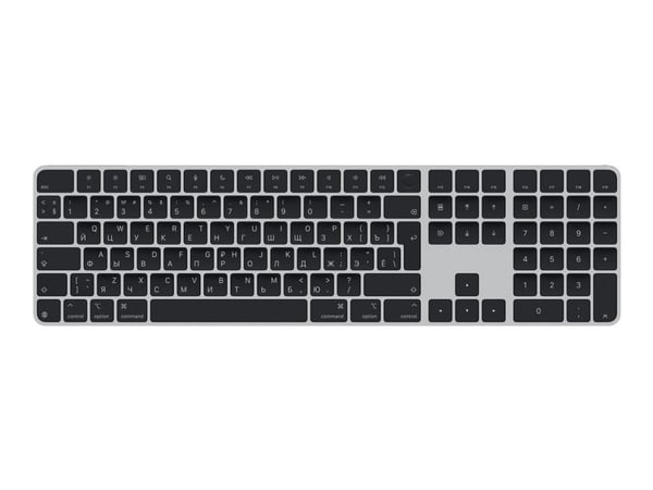 Apple Magic Keyboard with Touch ID and Numeric Keypad - Tastatur - USB-C - trådløs - Bluetooth - QWERTY - Italiensk - svarte nøkler