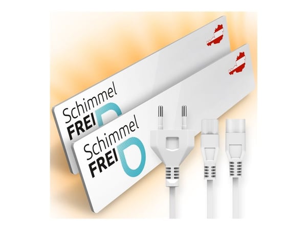 Schimmel-DRY EGS-WHI-GL - Elektrisk formfjerner - veggmontert - hvit (en pakke 2)