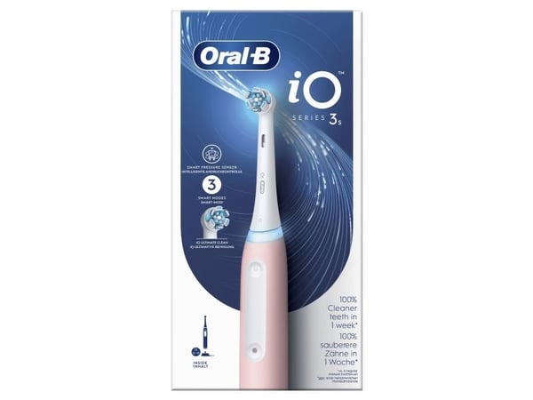 Oral-B iO 8006540730843, Voksen, Vibrerende tannbørste, Grundig rens, Soft (myk), Whitening, Rosa, Hvit, Rosa, Rund