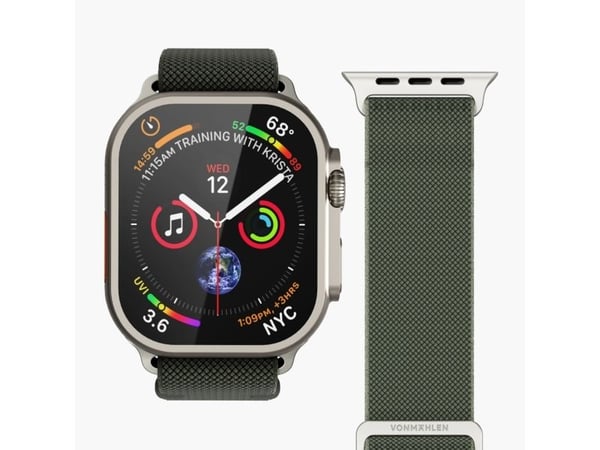 Vonmählen Classic Nylon Loop Oliivi 42 / 44 / 45 / 49 mm