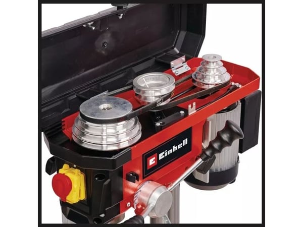 Einhell TC-BD 630/1, Søyleboremaskin for benkmontering, Nøkkel, B16, Rotasjon, Sort, Rød, 250 RPM