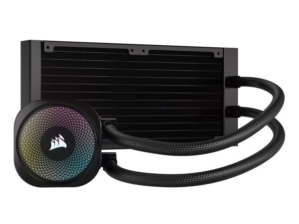 Corsair Nautilus 240 RS ARGB Liquid, All-in-one-nesteenjäähdytin, 2100 RPM, musta