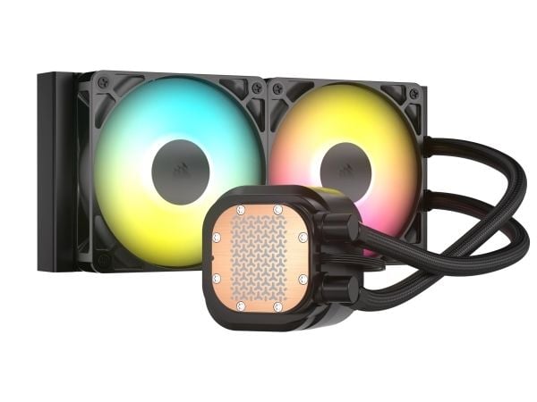 Corsair Nautilus 240 RS ARGB Liquid, All-in-one-nesteenjäähdytin, 2100 RPM, musta