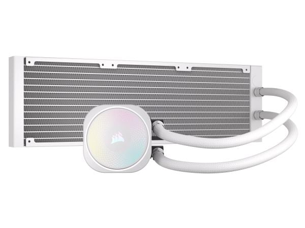Corsair Nautilus 360 RS ARGB Liquid, All-in-one-nesteenjäähdytin, 1700 RPM, Valkoinen