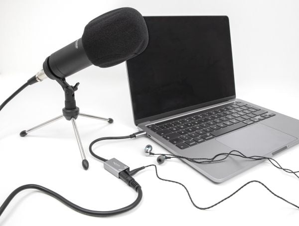 Delock - USB-C til hodetelefons-jakkadapter - 24 pin USB-C hann til monominijakk, mini-phone stereo 3.5 mm hunn - 14.5 cm - grå