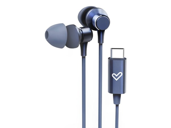 Energy Sistem Metallized Type C, Koblet med ledninger (ikke trådløs), Samtaler/musikk, 20 - 20000 Hz, 14 g, Hodesett, Blå