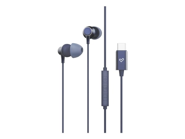 Energy Sistem Metallized Type C, Koblet med ledninger (ikke trådløs), Samtaler/musikk, 20 - 20000 Hz, 14 g, Hodesett, Blå