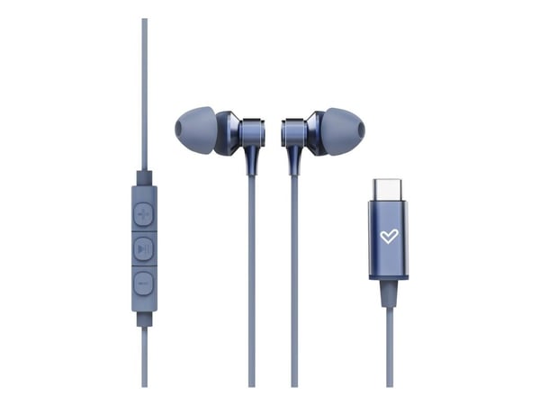 Energy Sistem Metallized Type C, Koblet med ledninger (ikke trådløs), Samtaler/musikk, 20 - 20000 Hz, 14 g, Hodesett, Blå