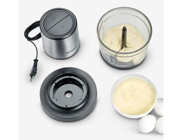 Severin KM 3867, 1 l, Svart, Sølv, Gjennomsiktig, Glass, Plast, Knapper, 400 W