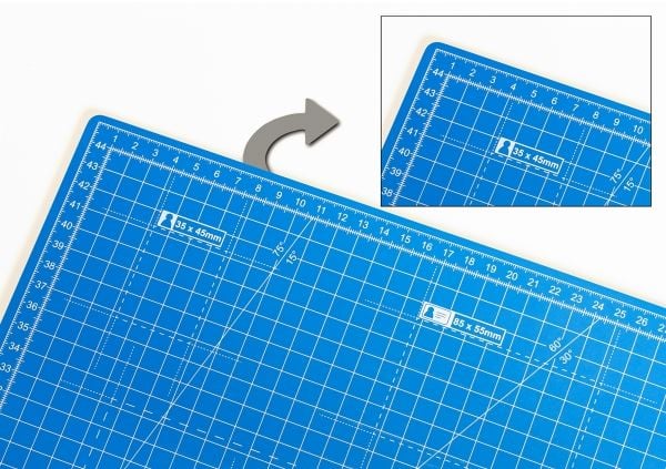 Dahle 10692-21471, Blå, A2, MM Fiber, 450 mm, 600 mm, 1 stykker