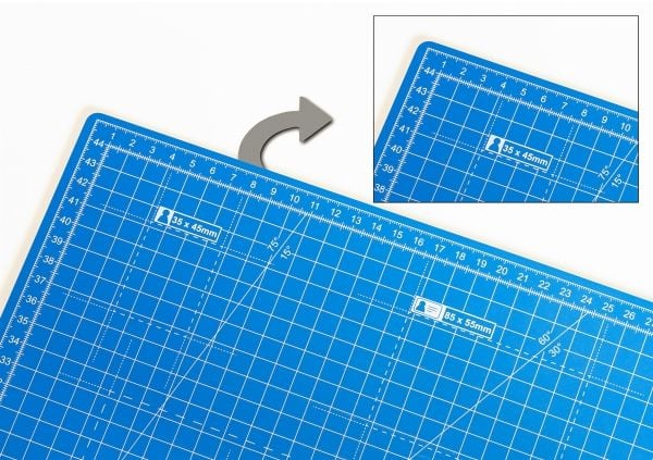 Dahle 10692-21471, Blå, A2, MM Fiber, 450 mm, 600 mm, 1 stykker