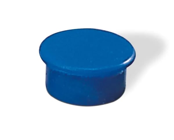 Magneetti, pyöreä, 13 mm, sininen, pakkaus 10 stk.