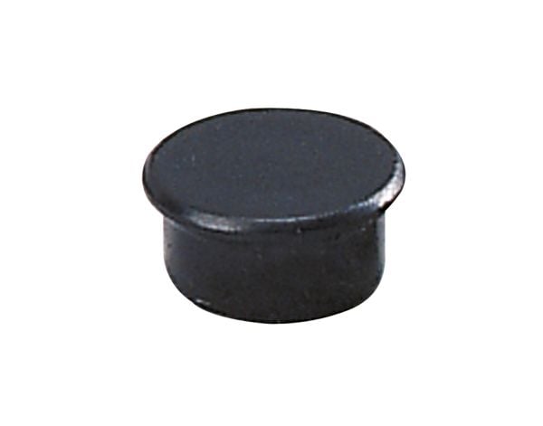 Dahle-magneetit 13 mm pyöreät mustat - (10 kpl)
