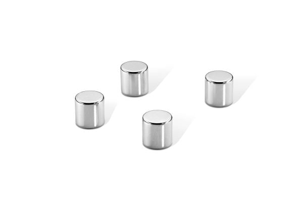 Magnet Dahle, cylinder 10 x 10 mm, pakke a 4 stk.