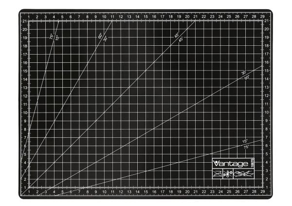 Dahle skärmatta 22 x 30 cm svart VANTAGE – A4