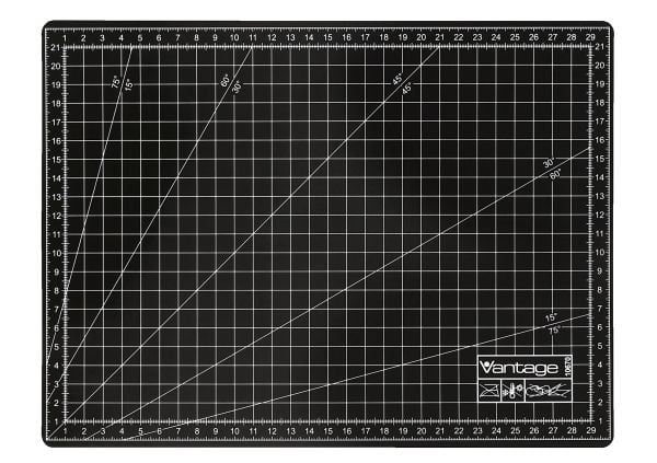 Dahle skärmatta 22 x 30 cm svart VANTAGE – A4
