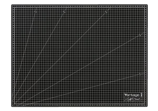 Dahle skjærematte 45 x 60 cm svart VANTAGE skjærematte A2 (74-10672-20144)