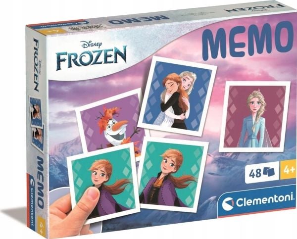 Clementoni Memo Frozen 2024, kortspill, minne, 4 år