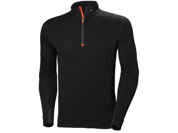 Helly Hansen Helly Hansen Lifa Merino Zip Sort termoskjorte