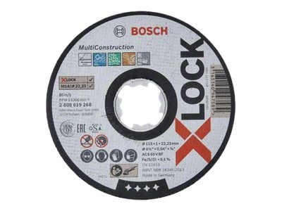 Bosch Rapido Multi Construction ACS 60 V BF - Skjæreplate - for metall, plast, stein, rustfritt stål, ikke-jernholdig metall, marmor - 115 mm - X-LOCK