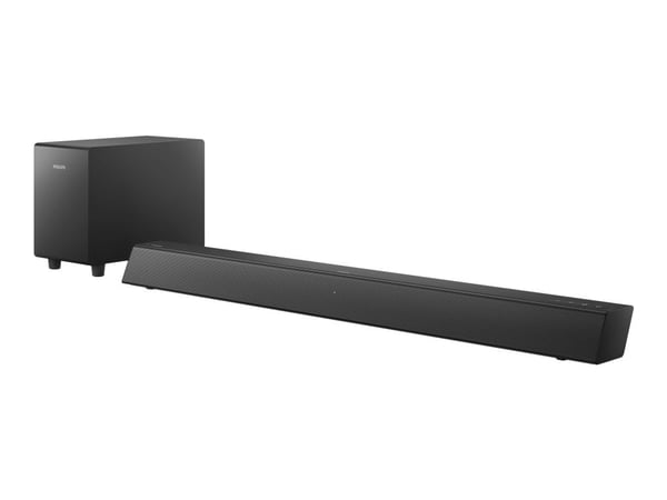 Philips TAB5305 - Soundbar - för hemmabio - 2.1-kanals - trådlös - Bluetooth - 70 Watt (Total) - svart