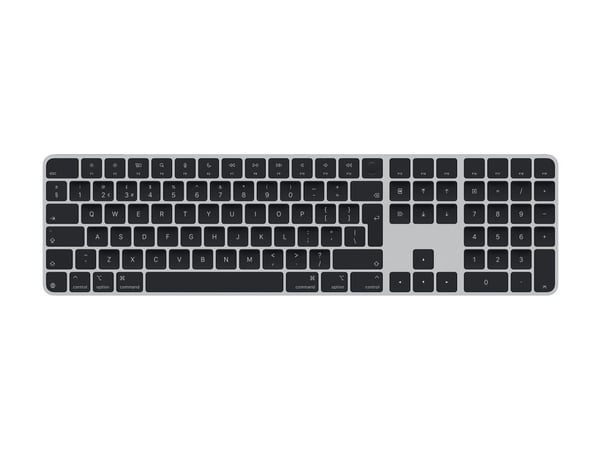 Apple Magic Keyboard with Touch ID and Numeric Keypad - Tastatur - USB-C - trådløs - Bluetooth - QWERTY - Italiensk - svarte nøkler