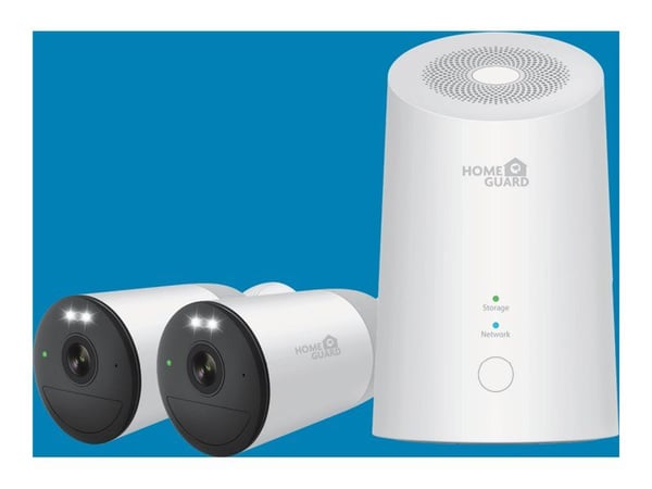 HOMEGUARD Active Defender - NVR + kamera(er) - AC-drevet, batteridrevet - 10 kanaler - 2 kamera(er) - CMOS