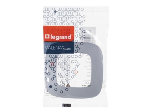 Legrand VALENA ALLURE yksirunkoinen, alumiini (754391)
