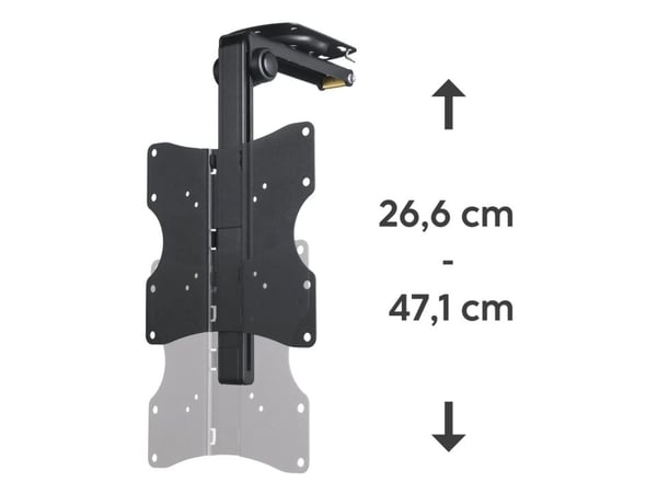 Hama 00220876, 48,3 cm (19"), 116,8 cm (46"), 75 x 75 mm, 200 x 200 mm, Stål, Svart