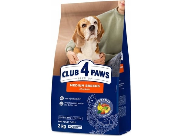 Synteza CLUB4L PIES 2 kg, EX MEDIUM