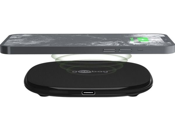 Goobay 64675 Vastaanotin mobiililaitteiden langattomaan lataukseen Matkapuhelin/älypuhelin - Älykello - Tabletti USB Type-C (64675)