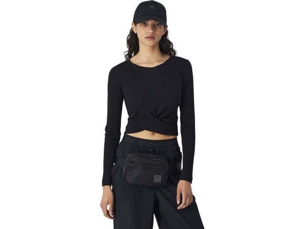 Champion Crewneck croptop T-skjorte svart 117435 KK001 (L)