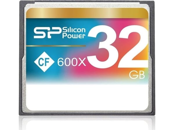 Silicon Power CF 600X, 32 GB, CompactFlash, 90 MB/s, Rød