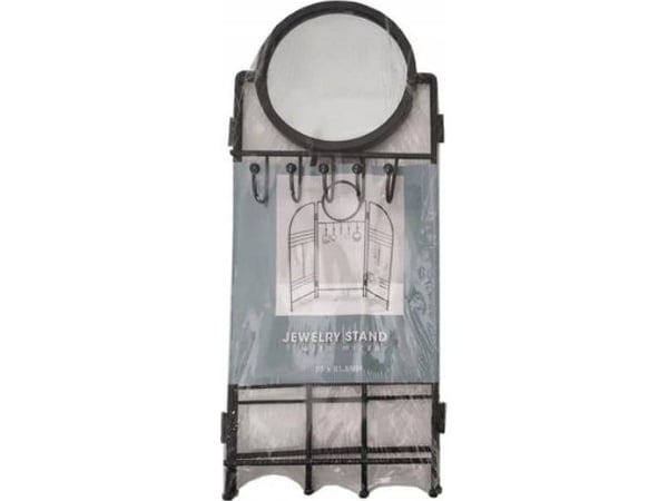 Home Styling Collection smykkestativ med speil, metall